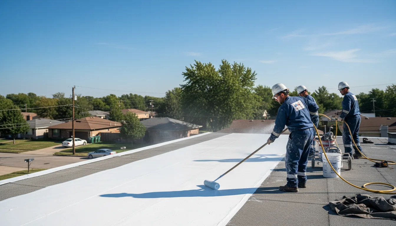 Commercial roof coating in Russell, AR near me